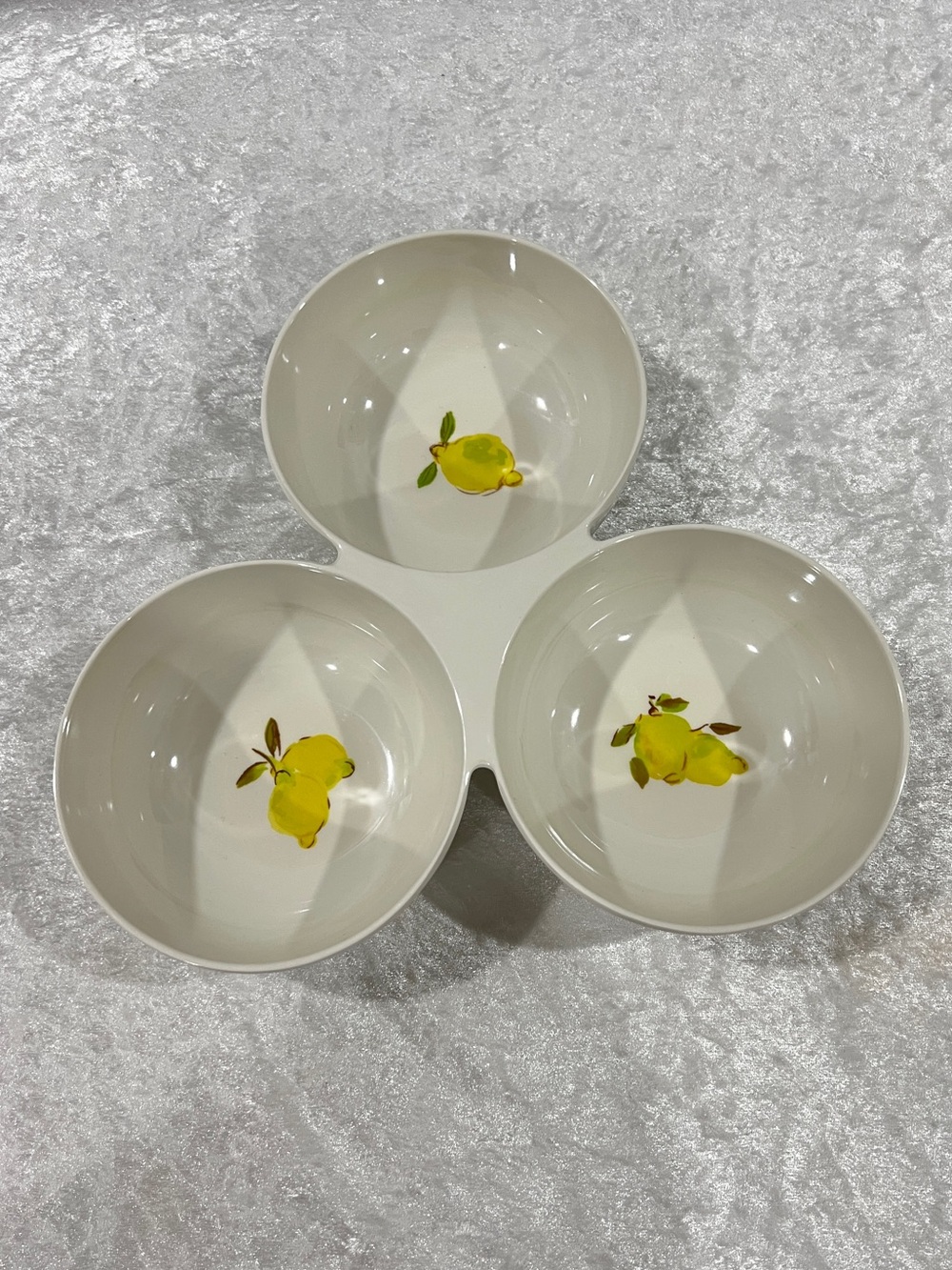Kate Spade New York Lemon Melamine Trio Bowl Snack